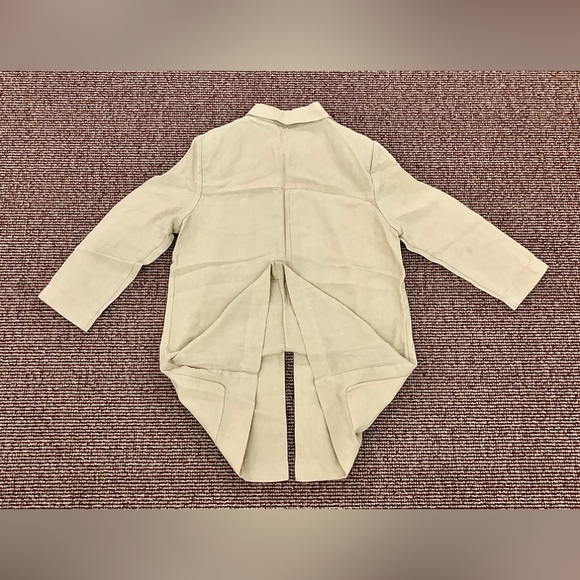 Women’s 10 Linen Blend Open Front Dana Buchman Linen Blend Coat - Picture 7 of 8